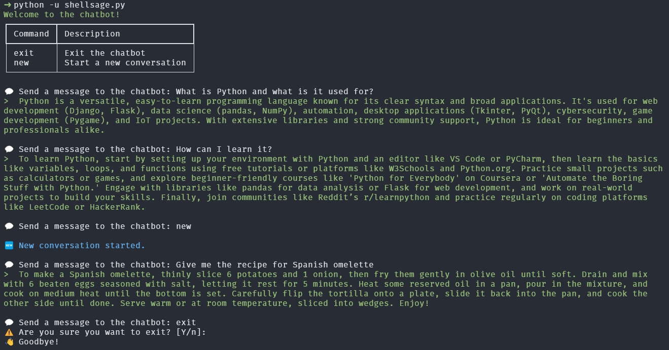shellsage screenshot